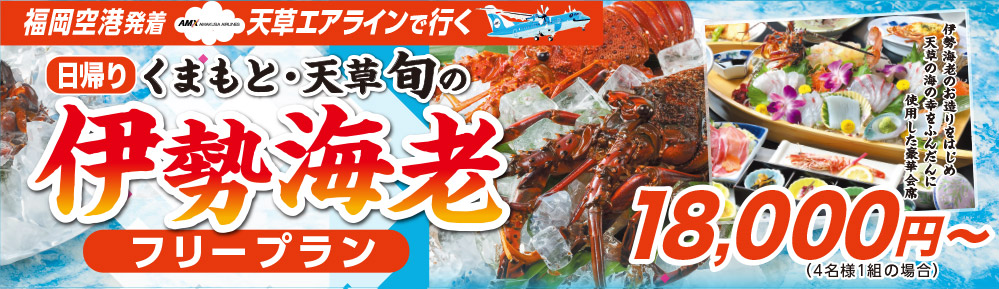 福岡空港発着天草エアラインで行く！日帰り「くまもと・天草旬の鯛そうめん」フリープラン」